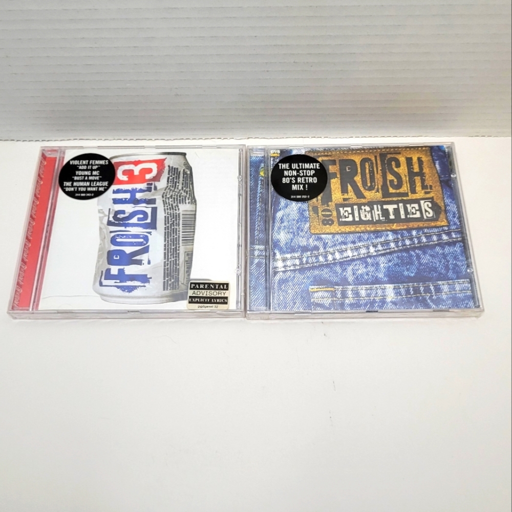 Frosh 3 and Frosh 80's Hits CD Lot NEW SEALED HTF